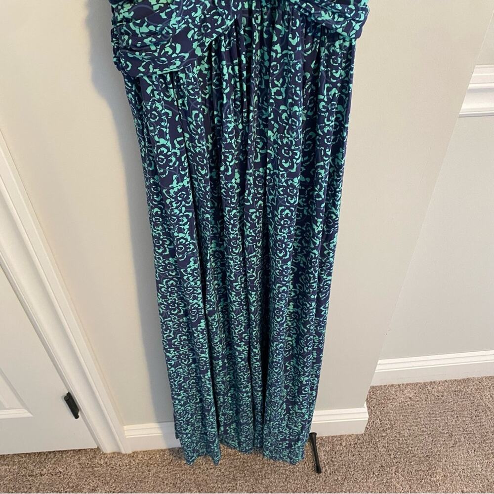 Chiara Boni La Petite Robe Blue Floral Maxi Dress Medium - Picture 13 of 16